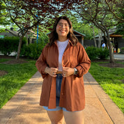 Linen Long-Sleeve Button-Up - Acorn