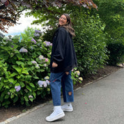 Zip-Up Hoodie - Black *Clearance Sale*