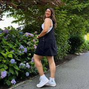 Denim Overall Dress - Black *Clearance Sale*