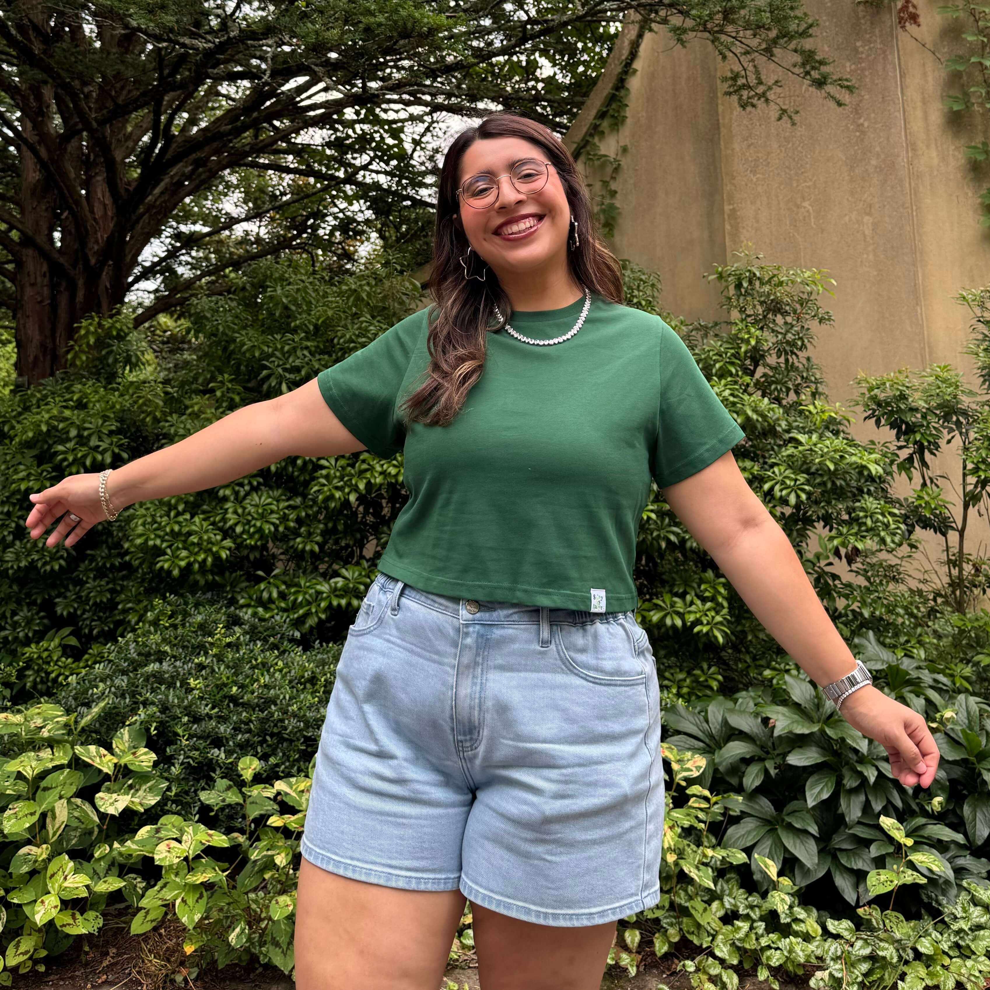 Cropped Tee - Pine *Clearance Sale*