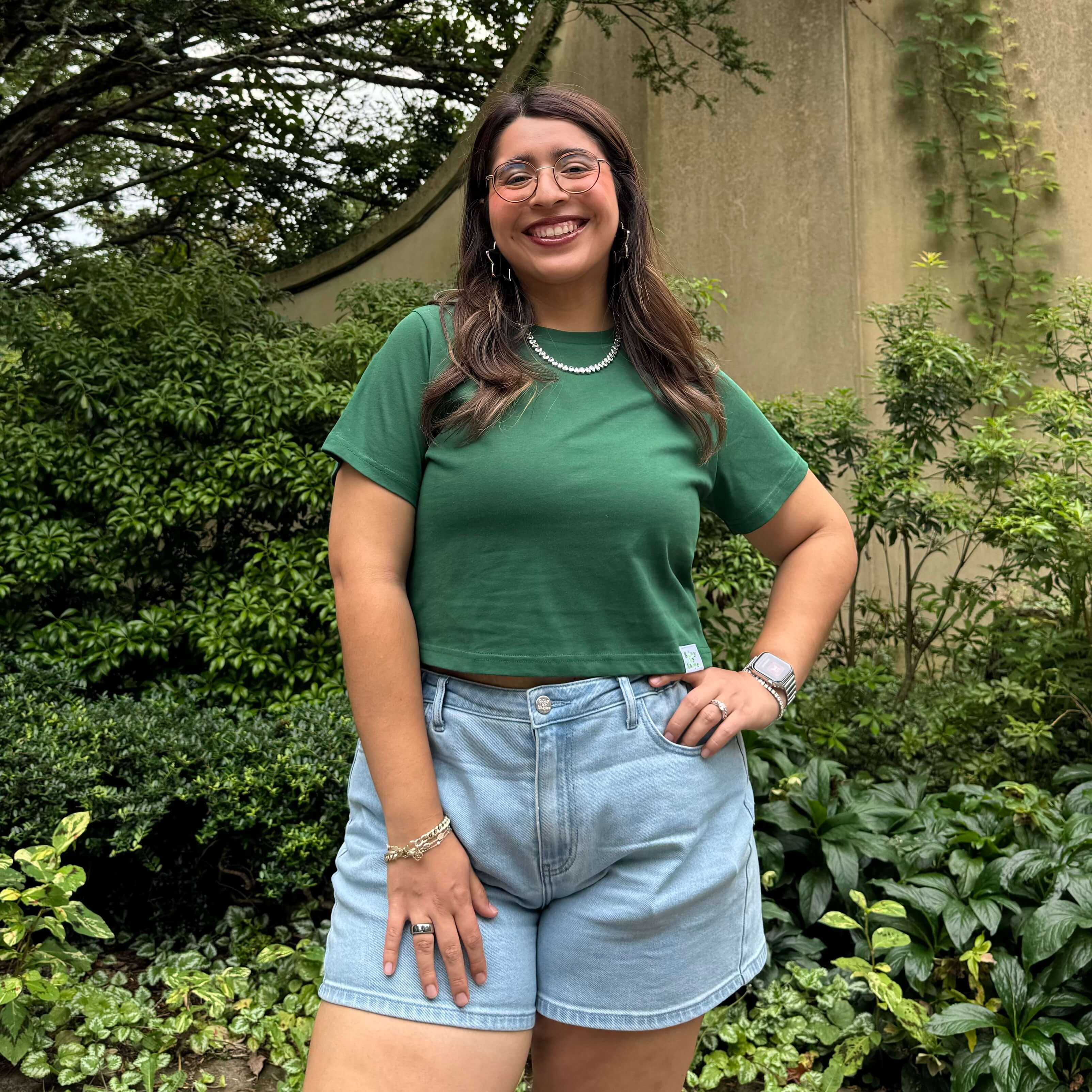 Cropped Tee - Pine *Clearance Sale*