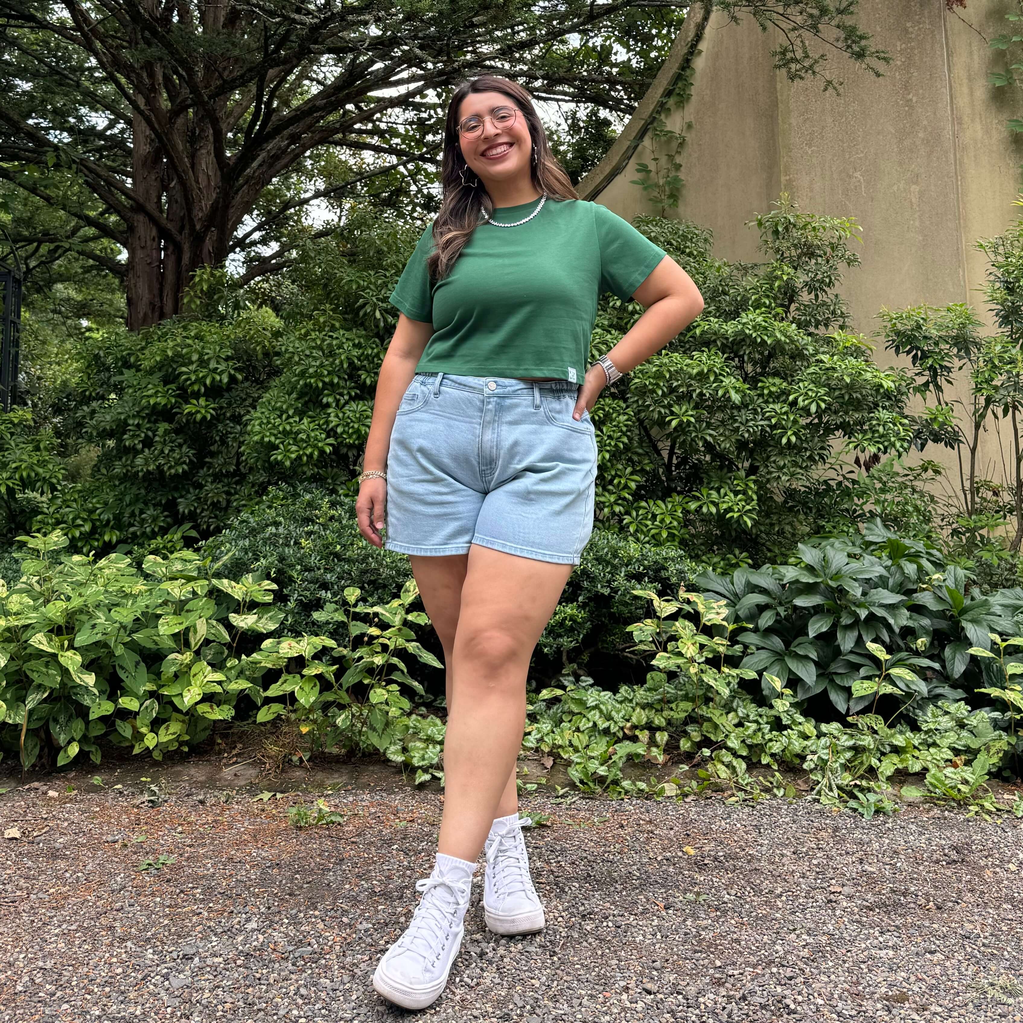 Cropped Tee - Pine *Clearance Sale*