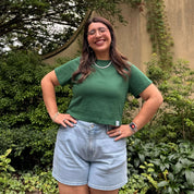 Cropped Tee - Pine *Clearance Sale*