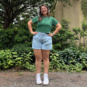 Cropped Tee - Pine *Clearance Sale*