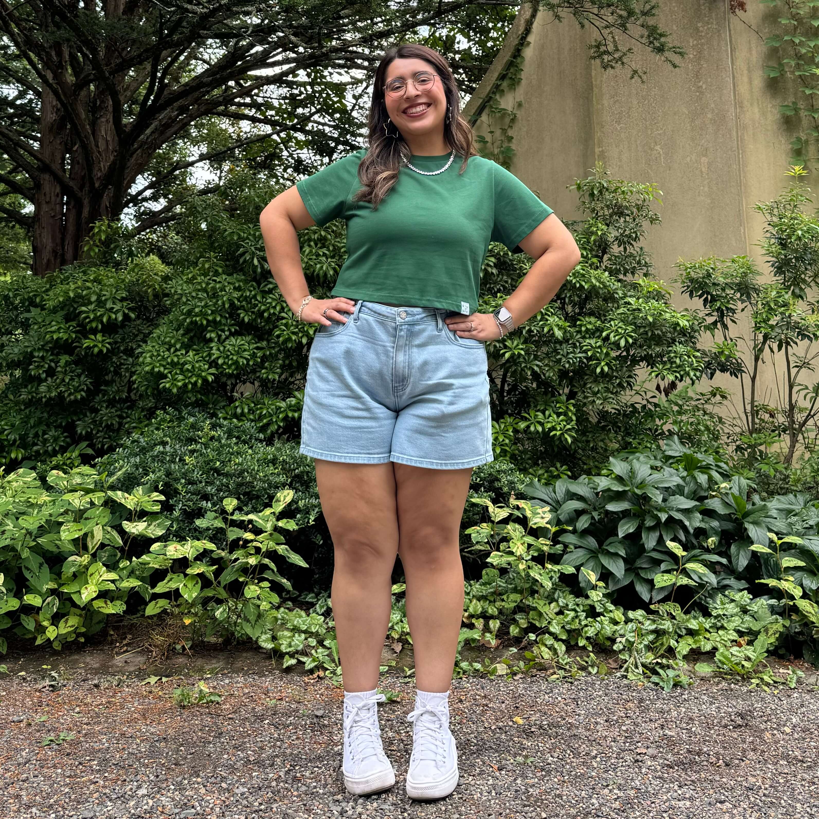 Cropped Tee - Pine *Clearance Sale*