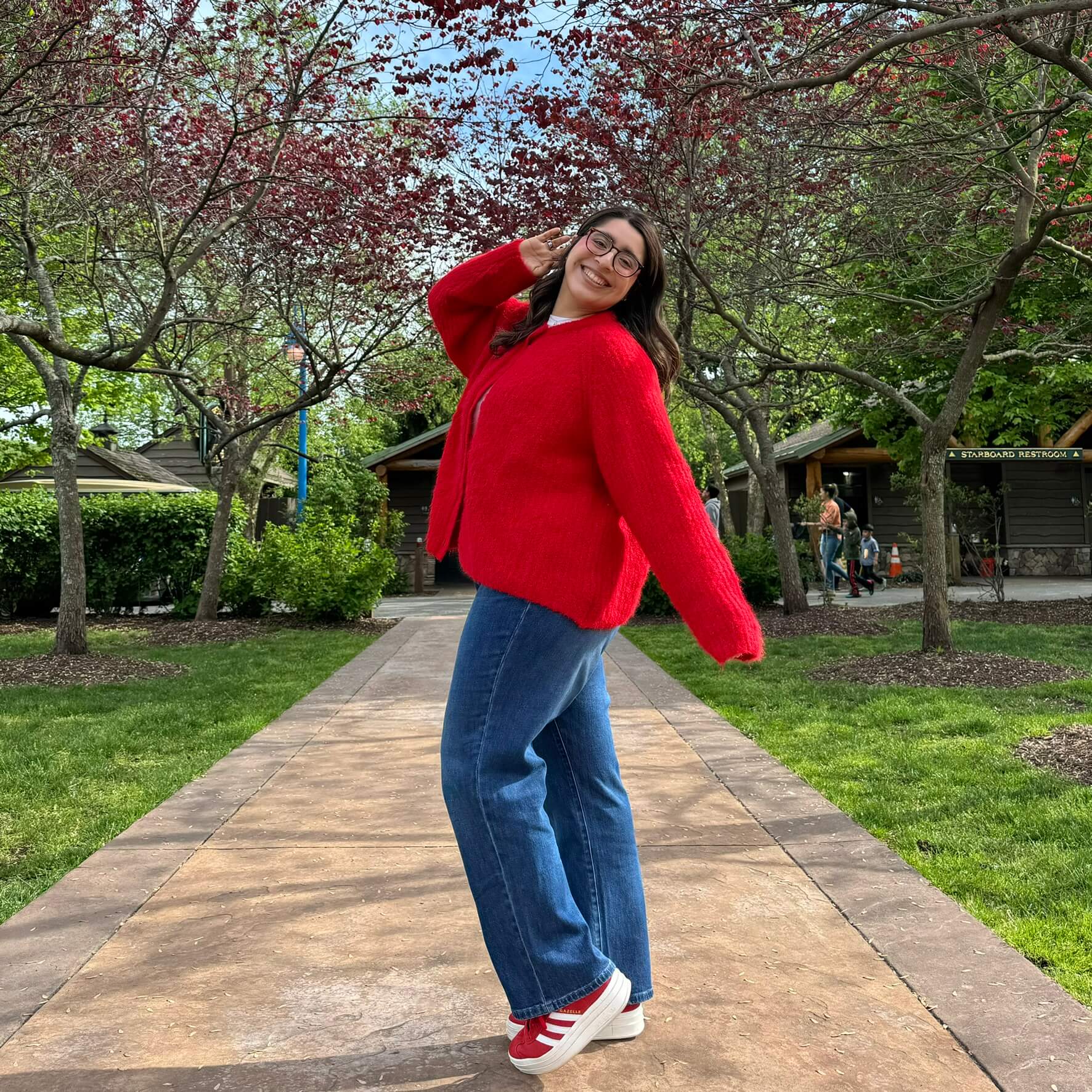 Perfect Day Cardigan - Red