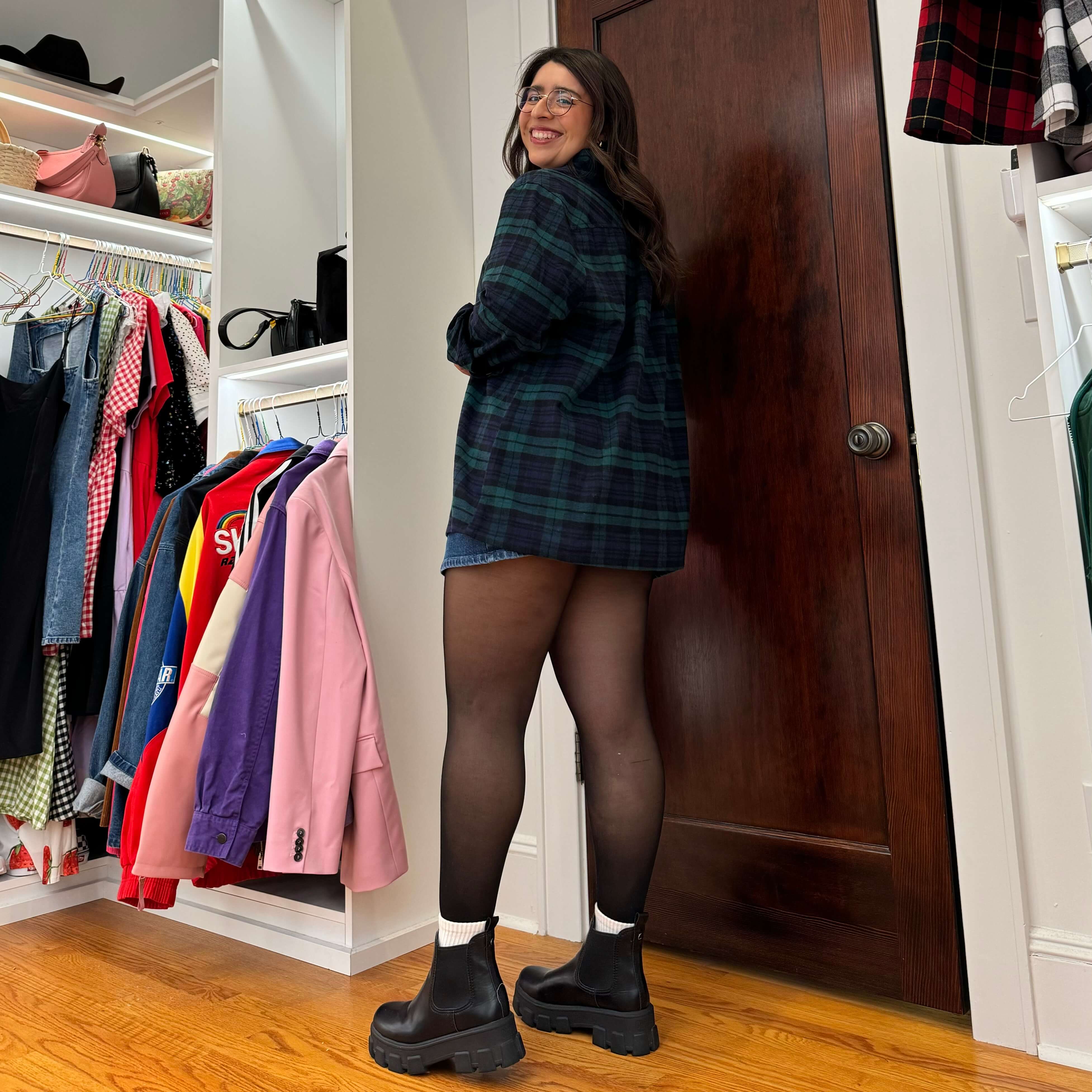 Flannel Long Sleeve Button-Up - Blue/Green *Clearance Sale*