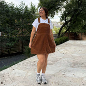 Corduroy Overall Dress - Acorn *Clearance Sale*