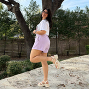Uptown Girl Shorts - Lavender