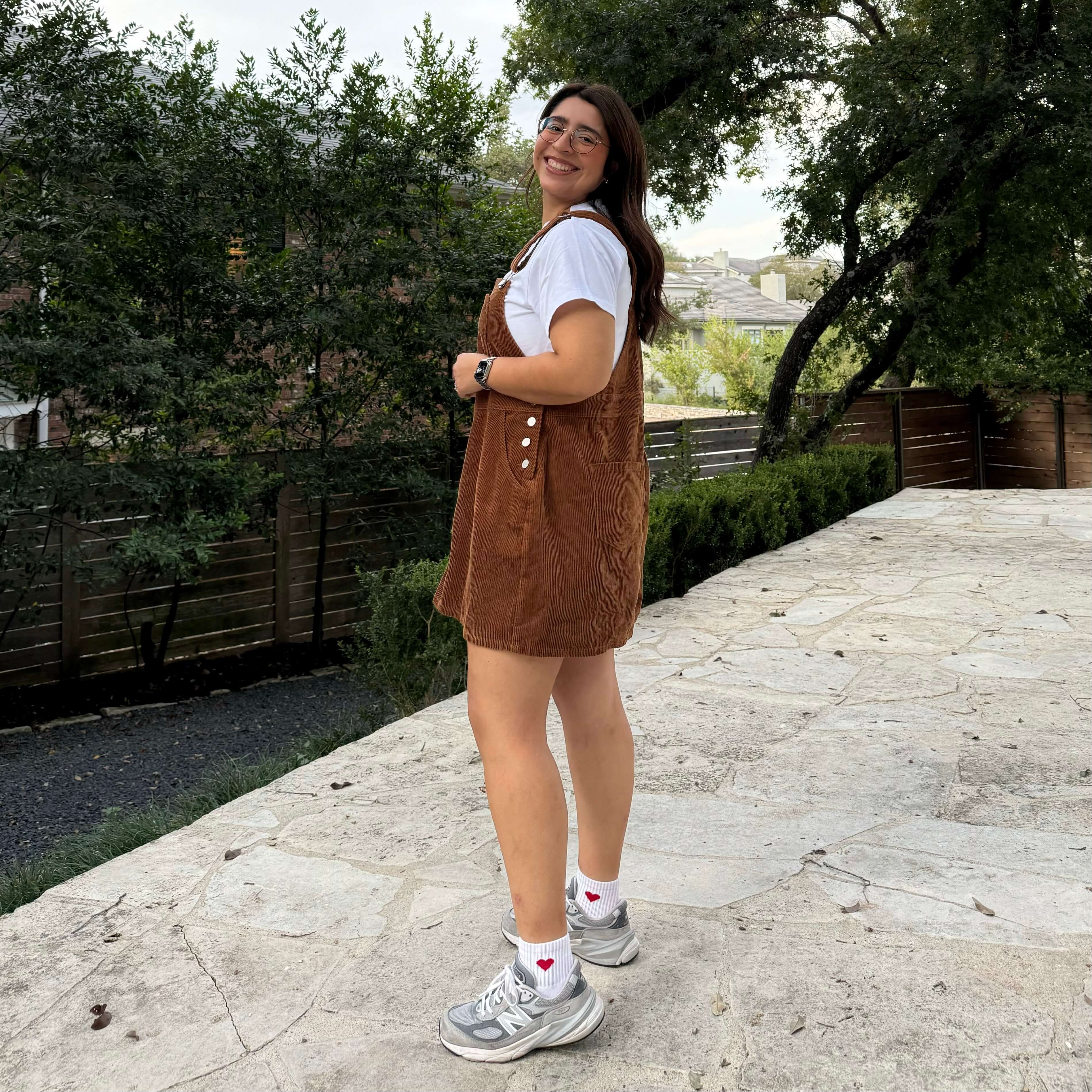 Corduroy Overall Dress - Acorn *Clearance Sale*