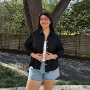 Effortless Button-Up - Black *Clearance Sale*