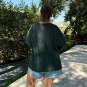 Crewneck Cable-Knit Sweater - Pine *Clearance Sale*