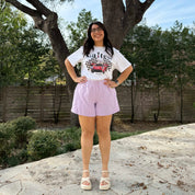 Uptown Girl Shorts - Lavender