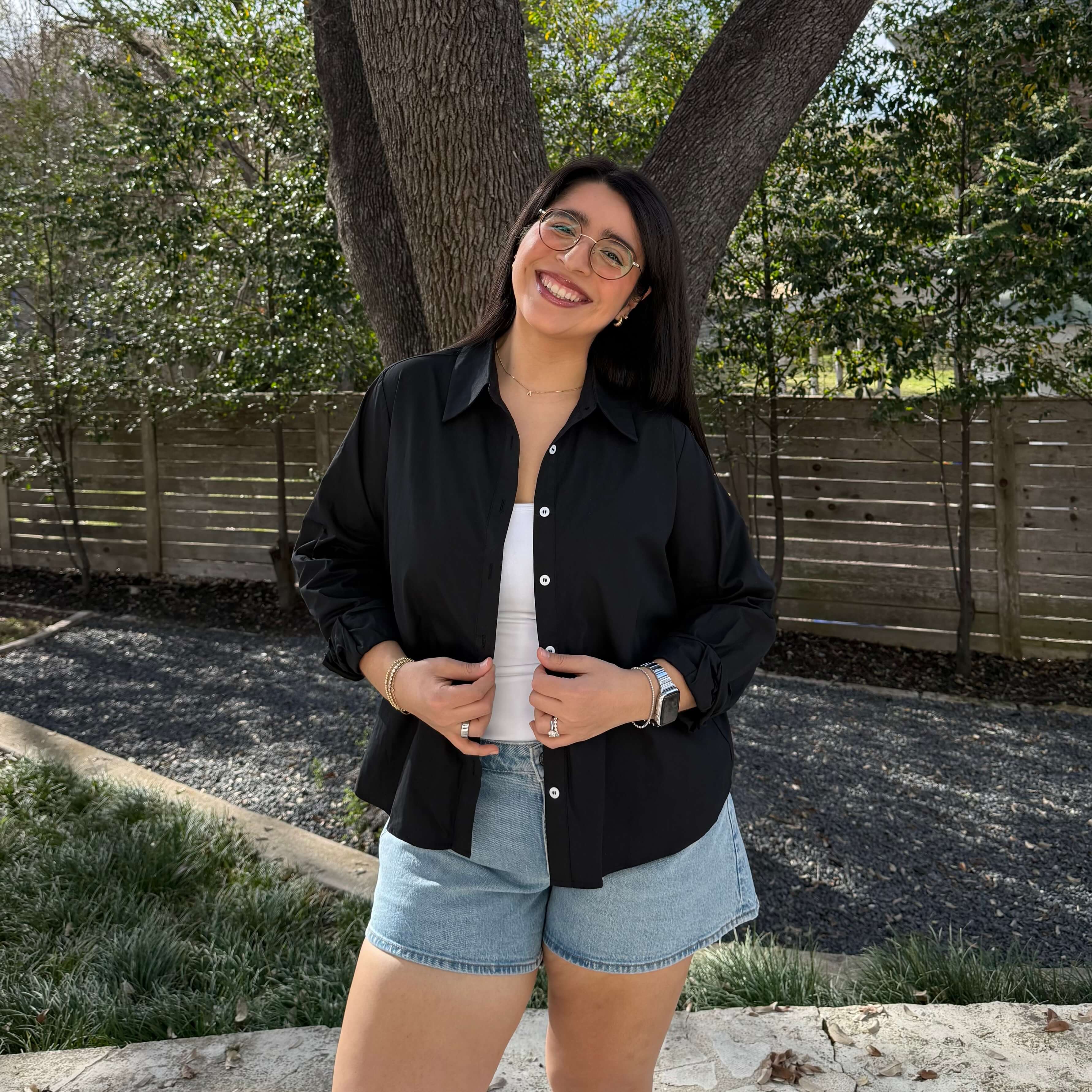 Effortless Button-Up - Black *Clearance Sale*