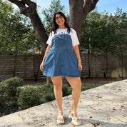 Denim Overall Dress - Medium Wash *Clearance Sale*