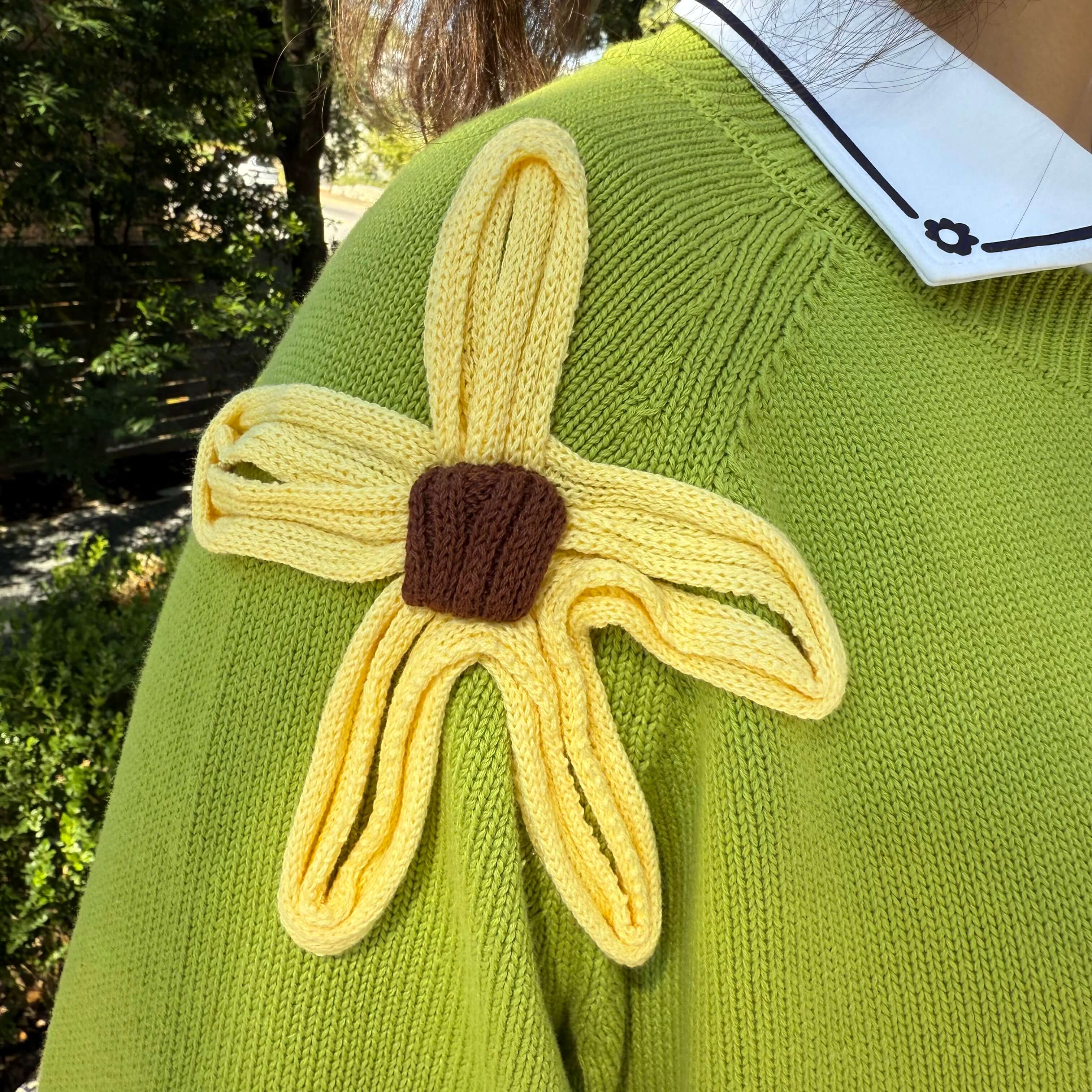Flower Cardigan - Matcha