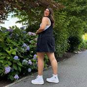 Denim Overall Dress - Black *Clearance Sale*