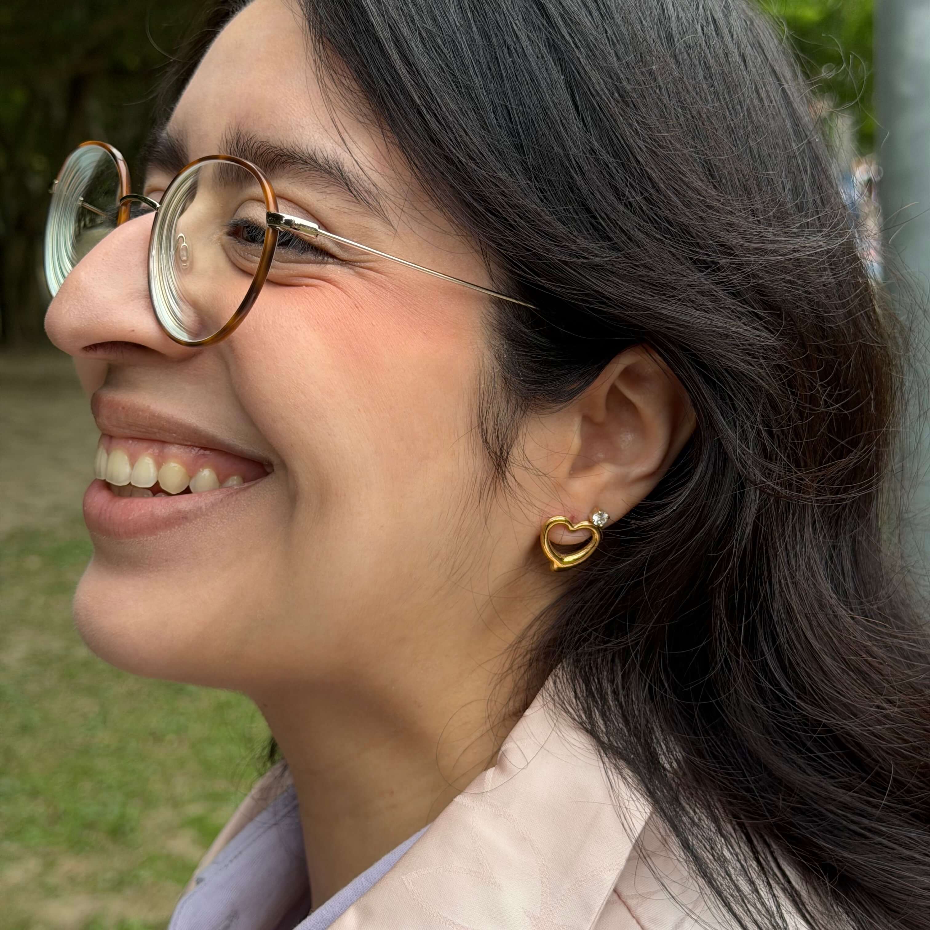 Sweetheart Earrings - Gold