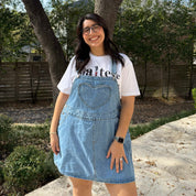 Denim Overall Dress - Light Wash *Clearance Sale*