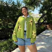 Flower Cardigan - Matcha