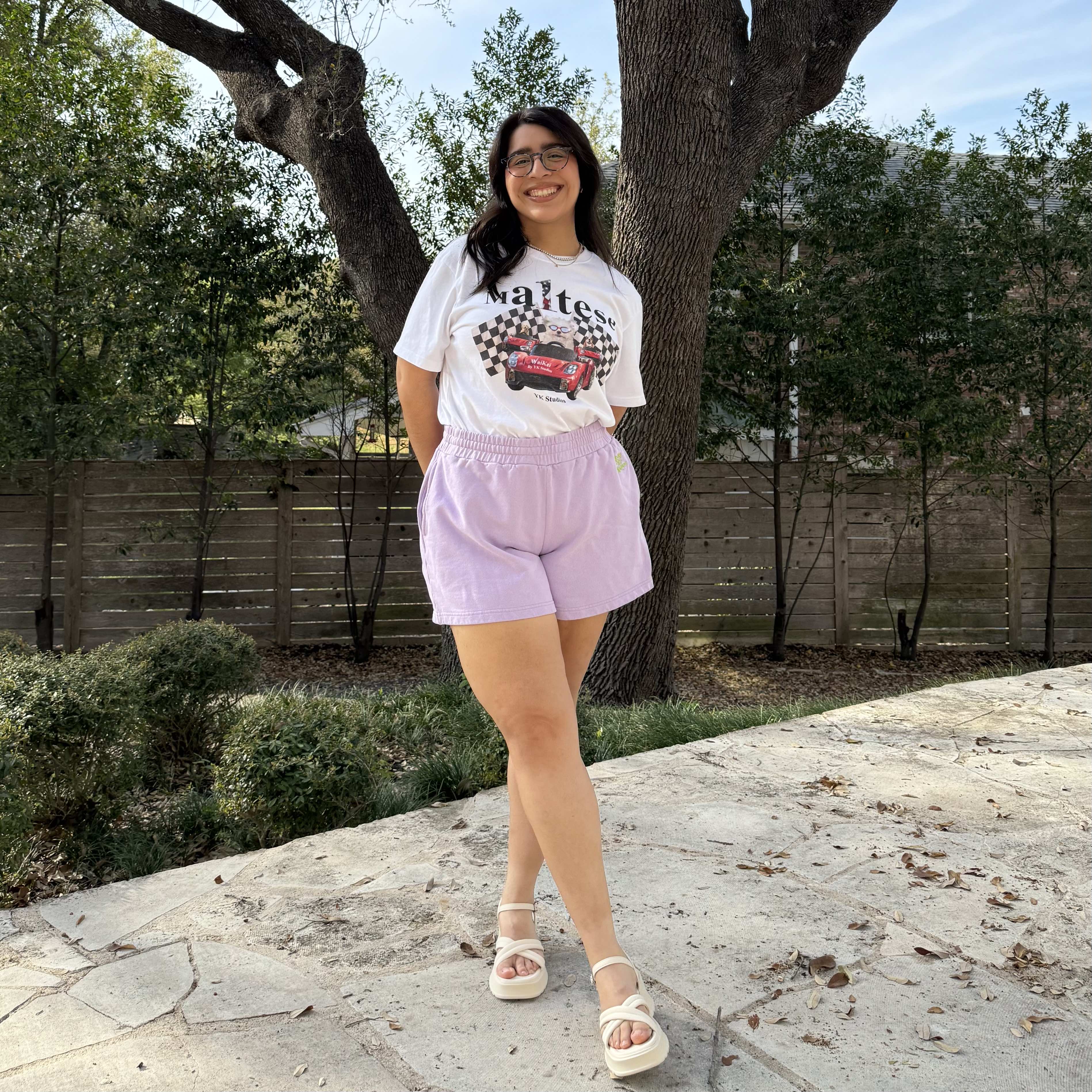 Uptown Girl Shorts - Lavender