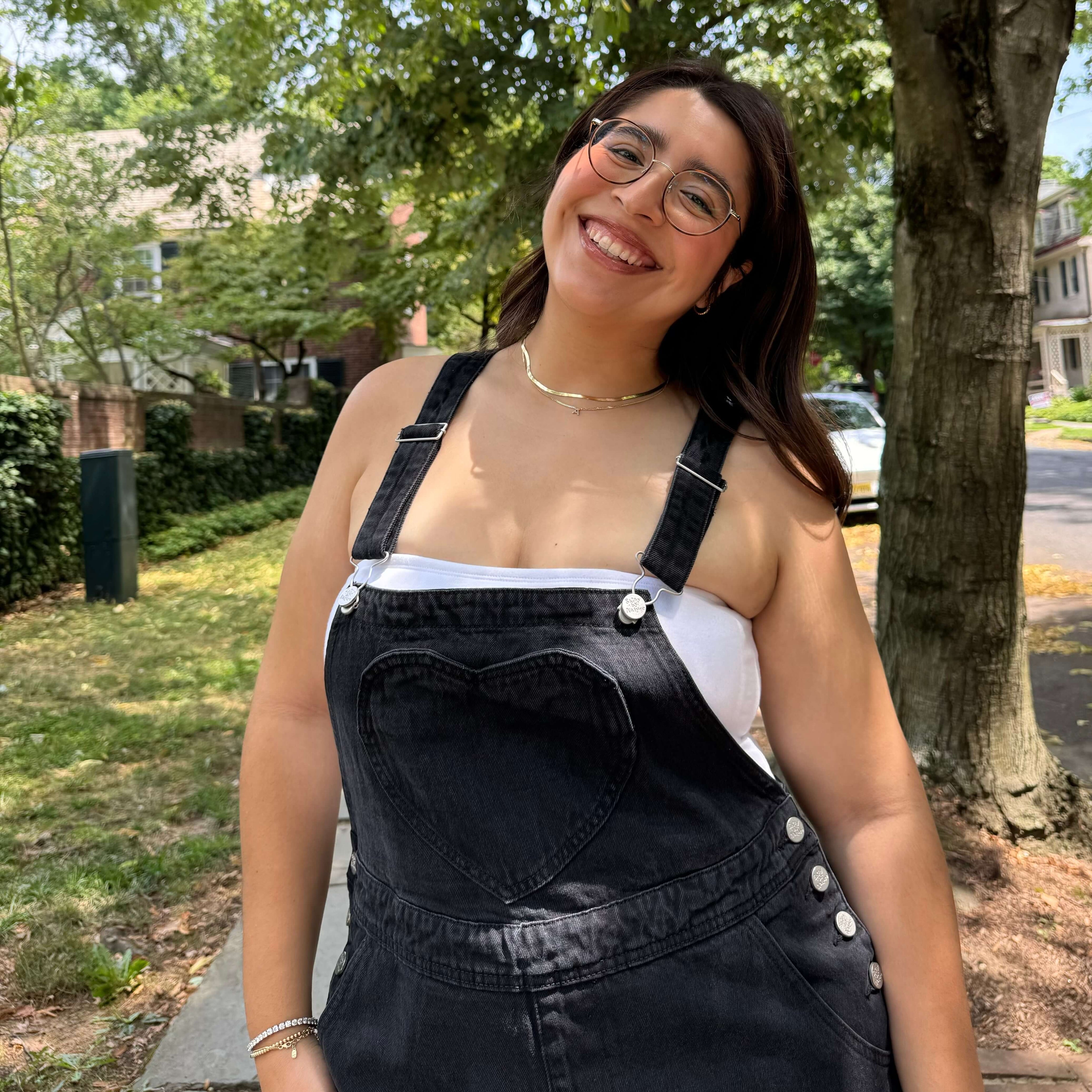 Denim Overall Shorts - Black *Clearance Sale*