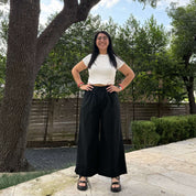 26" Inseam Picnic Pants - Solid Black *Clearance Sale*