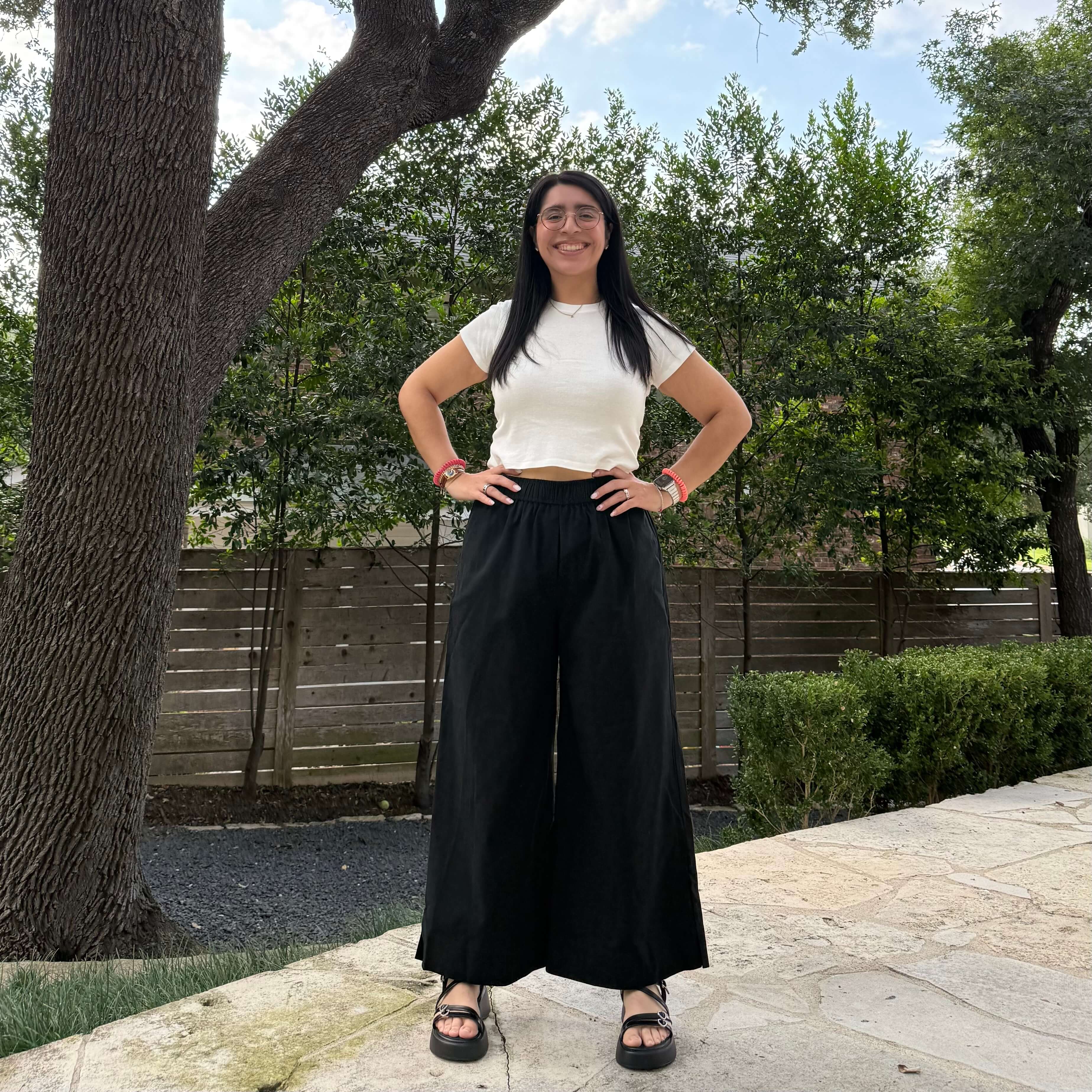 26" Inseam Picnic Pants - Solid Black *Clearance Sale*