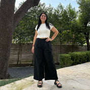 26" Inseam Picnic Pants - Solid Black *Clearance Sale*