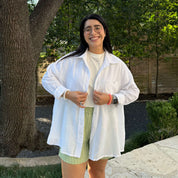 Lightweight Long-Sleeve Button-Up - Tofu