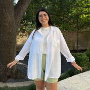 Lightweight Long-Sleeve Button-Up - Tofu