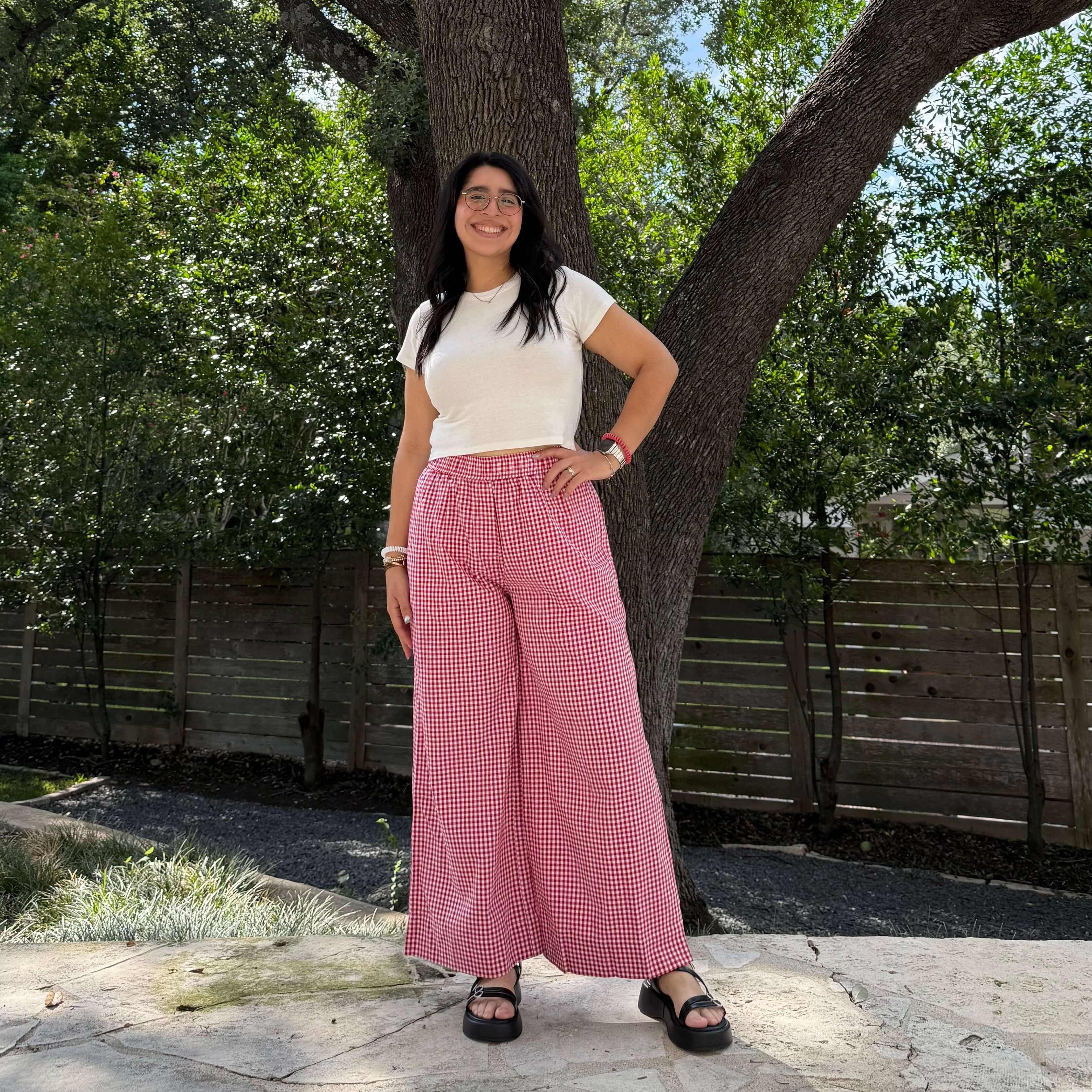 26" Inseam Picnic Pants - Red Gingham