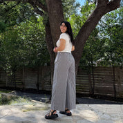 26" Inseam Picnic Pants - Black Gingham *Clearance Sale*