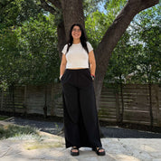 29" Inseam Picnic Pants - Black Cotton *Clearance Sale*