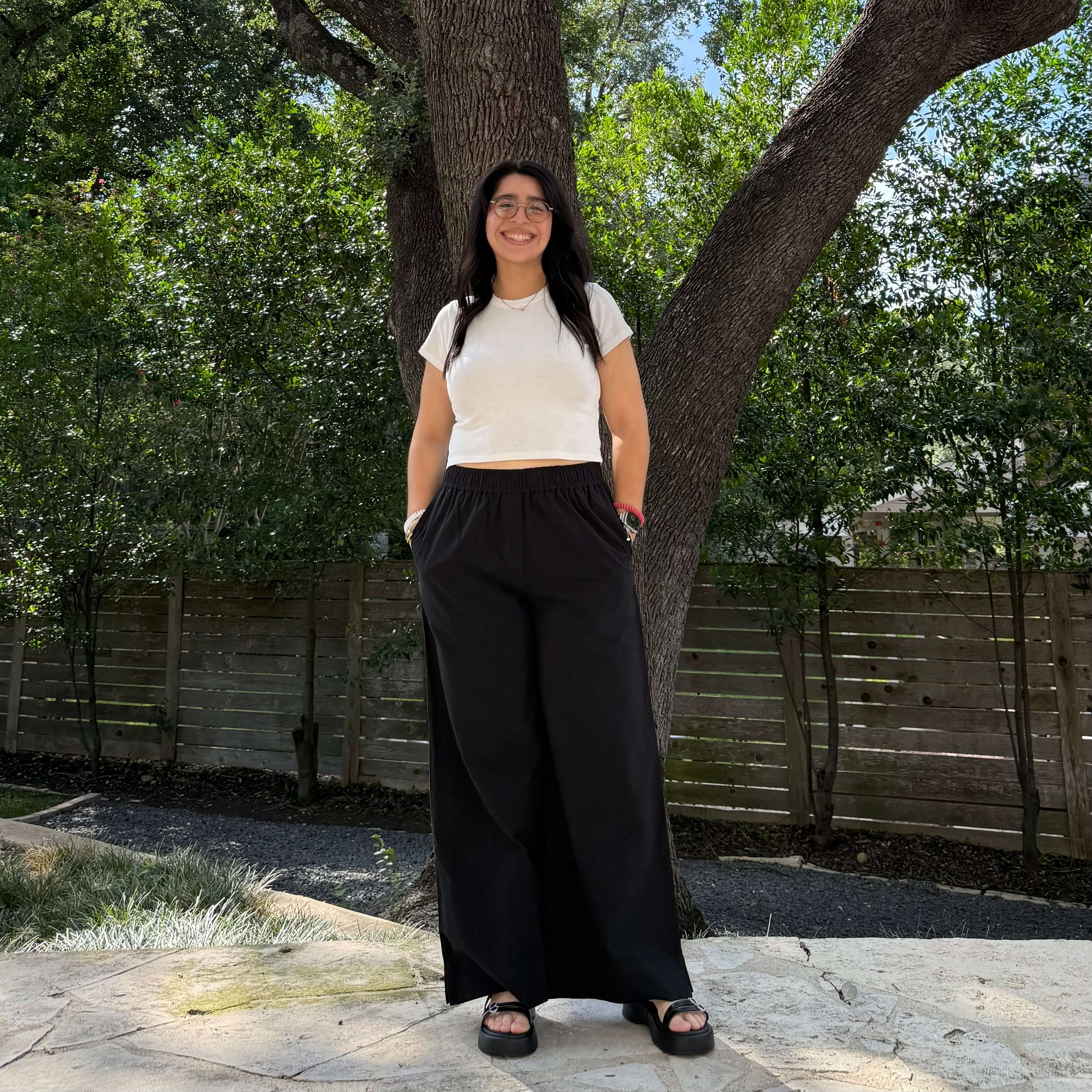 29" Inseam Picnic Pants - Black Cotton *Clearance Sale*