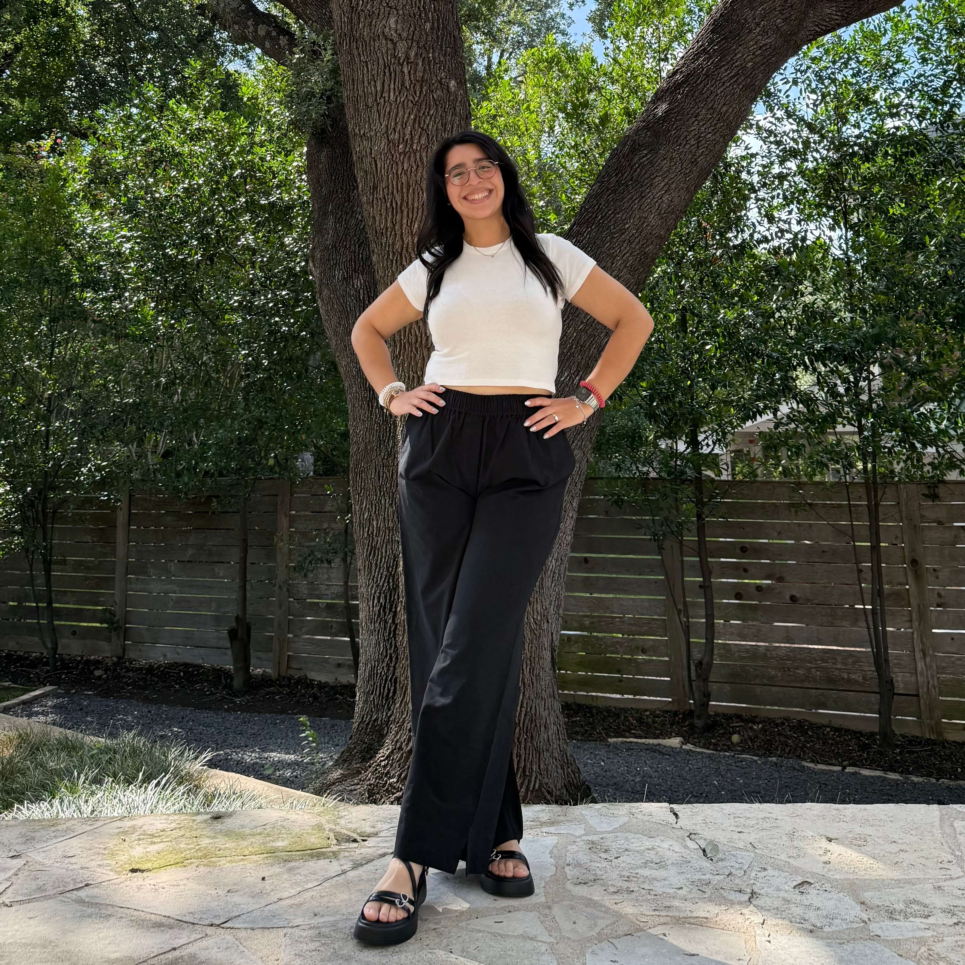 29" Inseam Picnic Pants - Black Cotton *Clearance Sale*