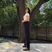 29" Inseam Picnic Pants - Black Cotton *Clearance Sale*