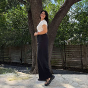 29" Inseam Picnic Pants - Black Cotton *Clearance Sale*