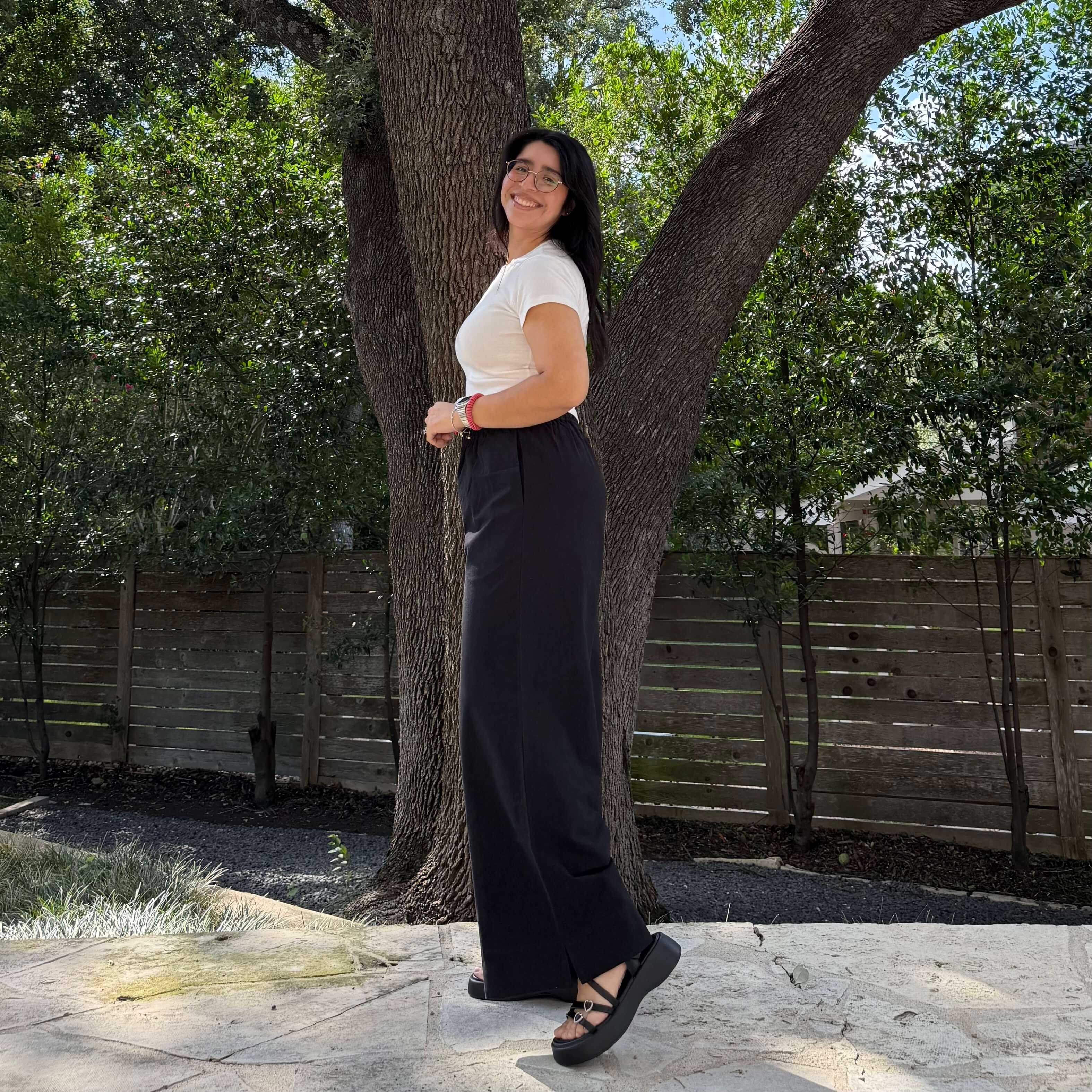 29" Inseam Picnic Pants - Black Cotton *Clearance Sale*