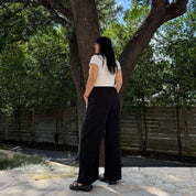 29" Inseam Picnic Pants - Black Cotton *Clearance Sale*