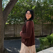 The Classic Cardigan - Chocolate *Clearance Sale*