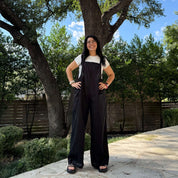 Linen Overalls - Black