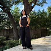 Linen Overalls - Black