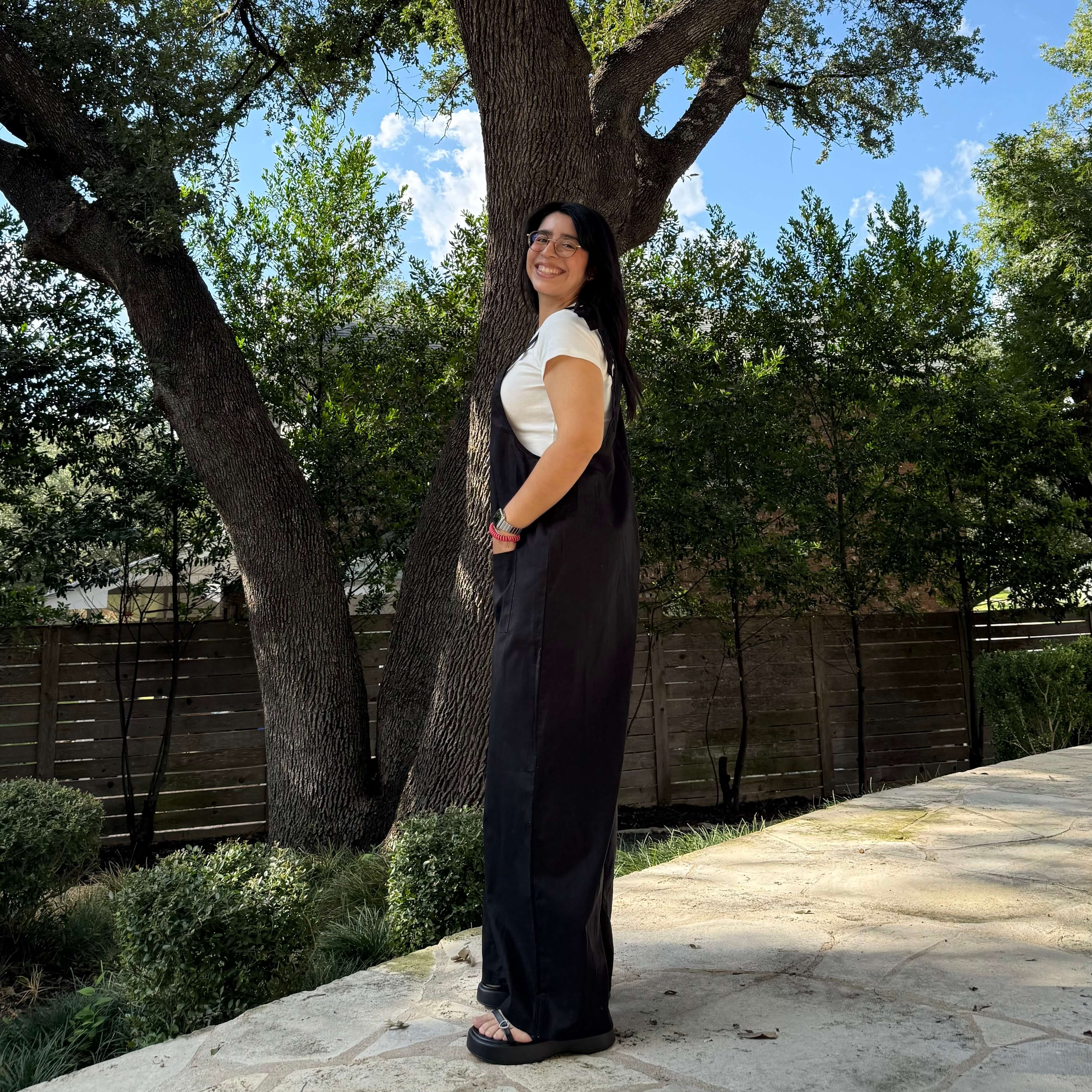 Linen Overalls - Black