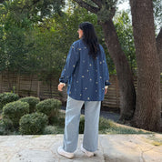 Denim Long-Sleeve Button-Up - Daisy *Clearance Sale*