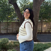 The Scholar Vest - Cream