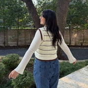 The Scholar Vest - Cream