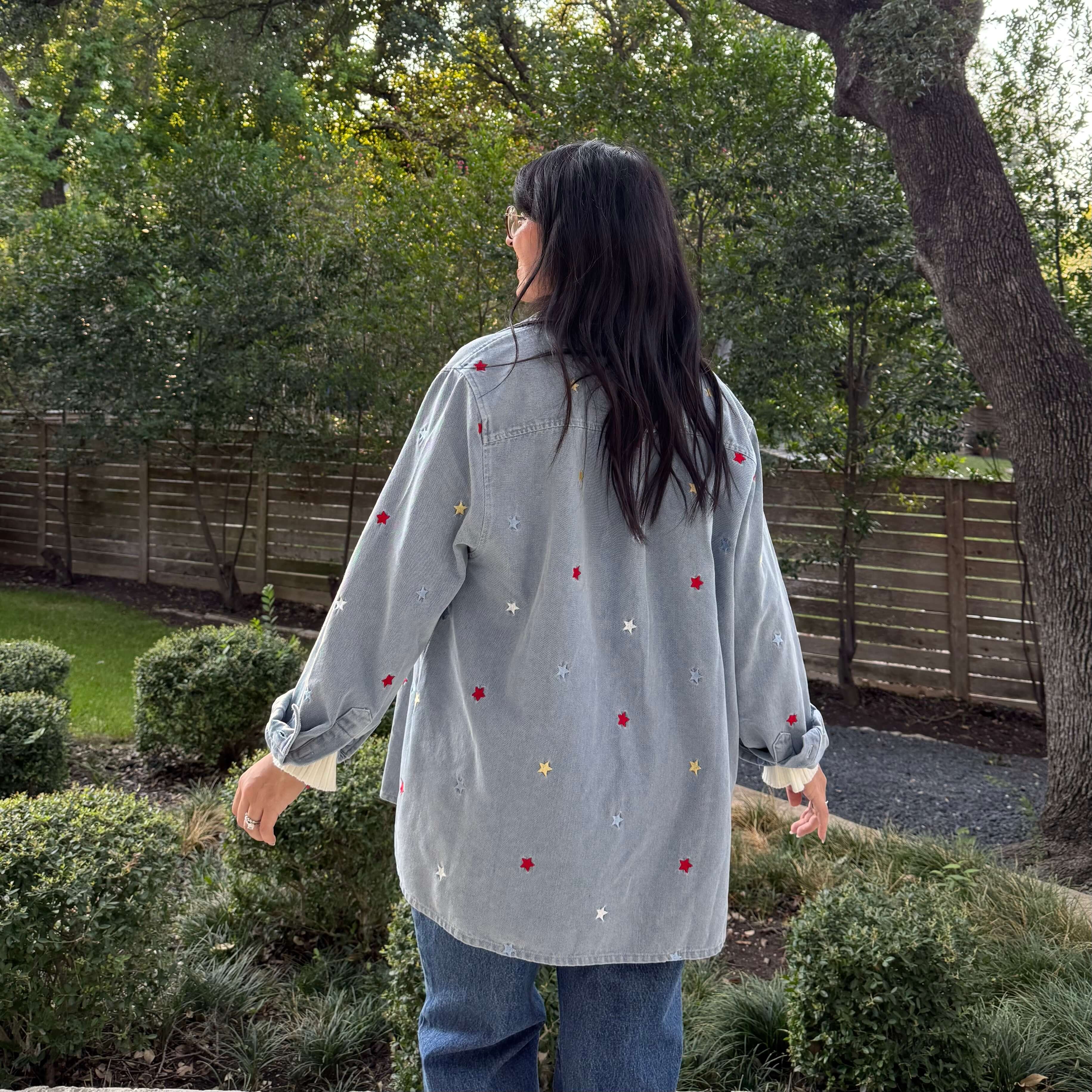 Denim Long-Sleeve Button-Up - Shining Star *Clearance Sale*