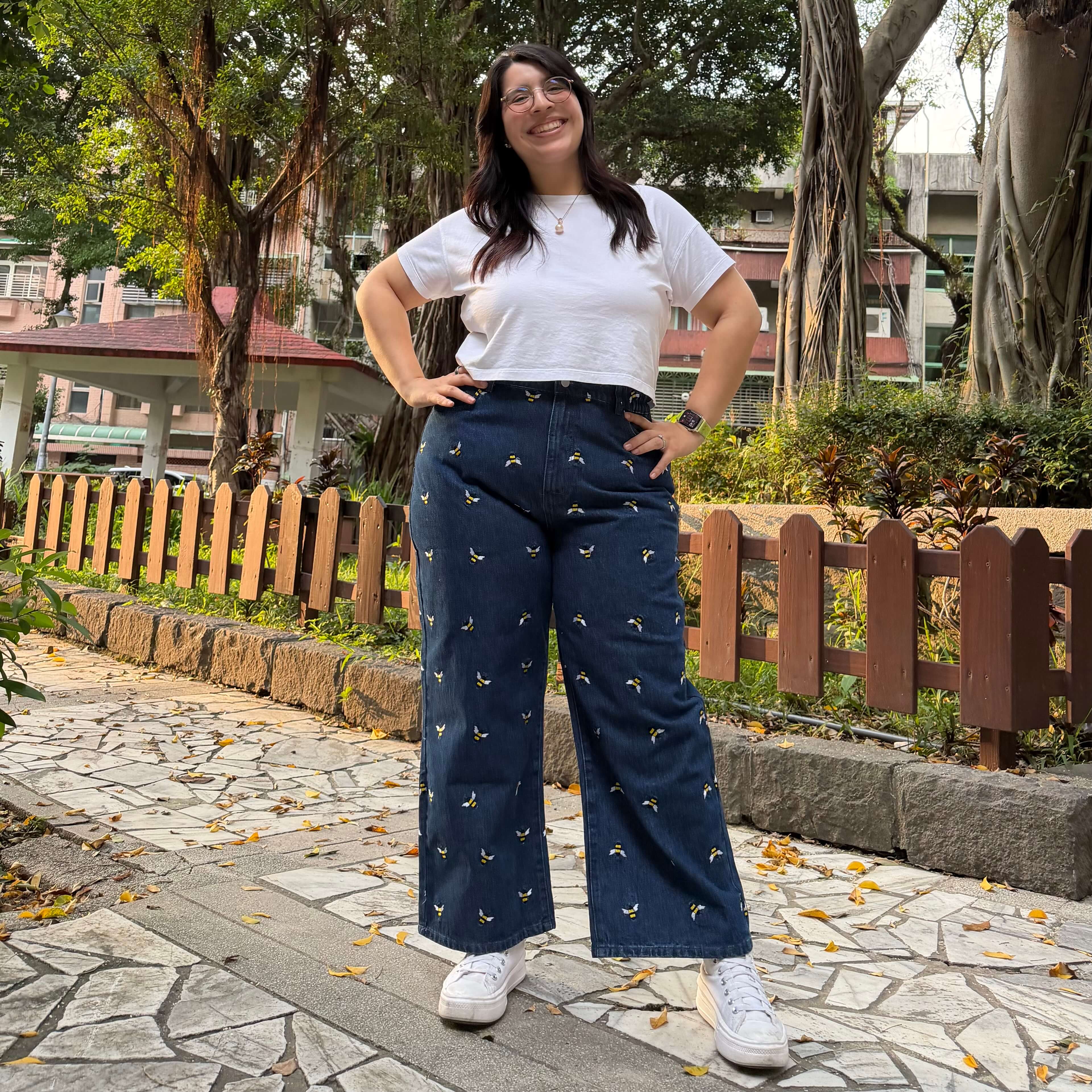 Original Jeans - Medium Wash with Bees