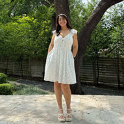 The Willow Dress - White Floral